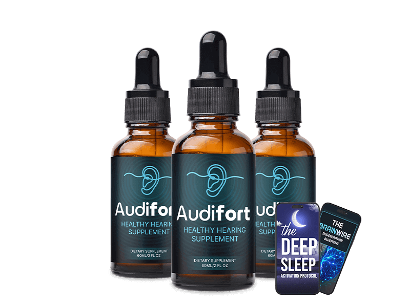 Purely Audifort 3 Bottle Package for daily hearing wellness support